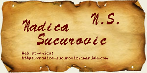 Nadica Šućurović vizit kartica